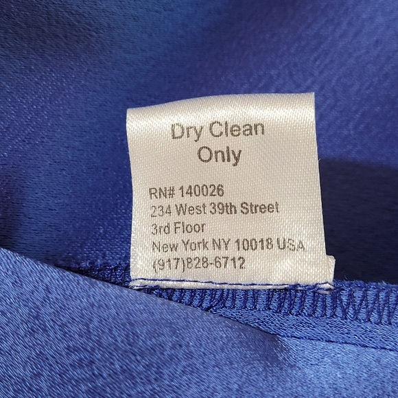 PARKER Sheer Panel Dress - Marine Blue - Picture 9 of 11